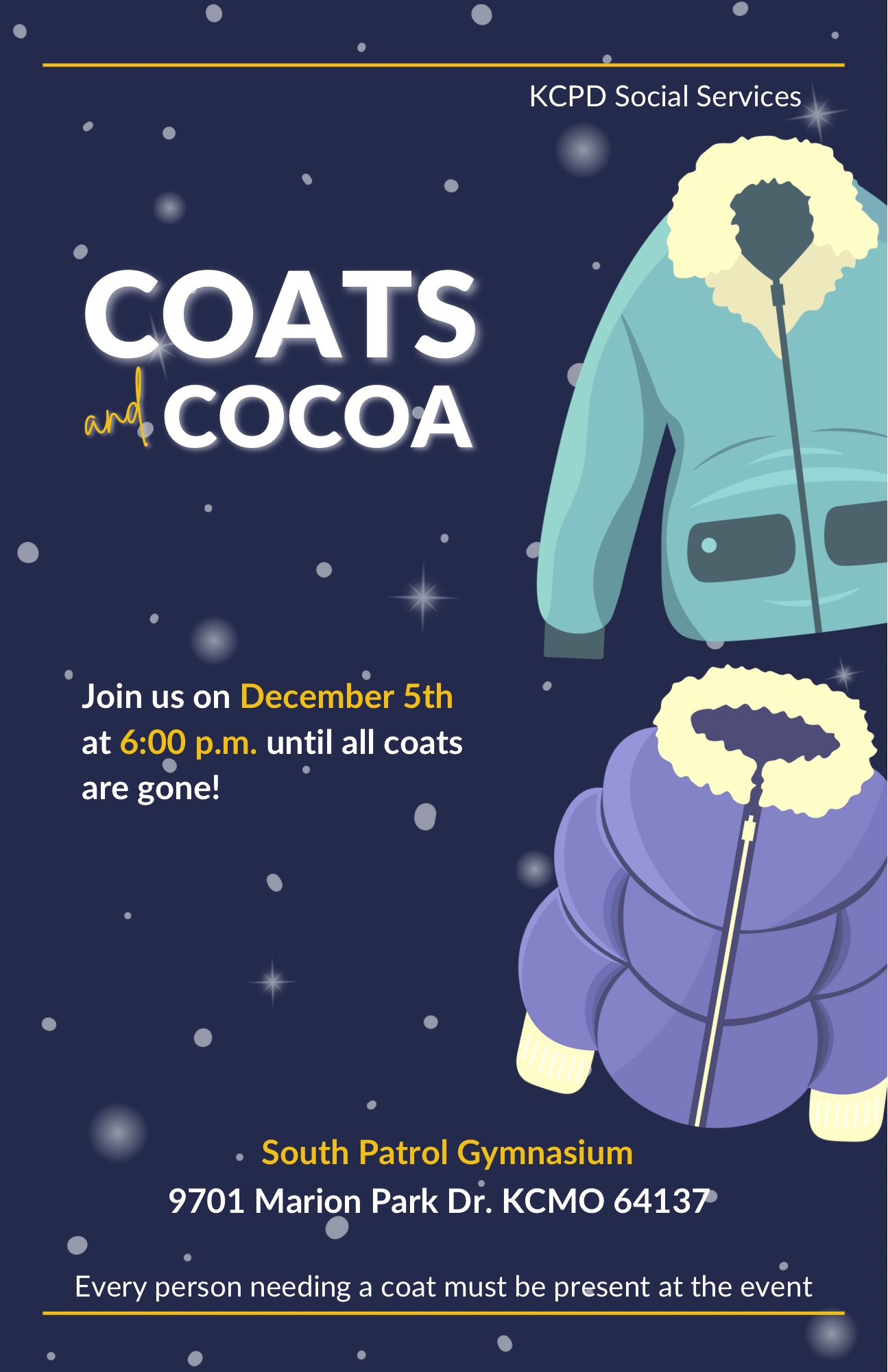Coat Drive Coats & Cocoa